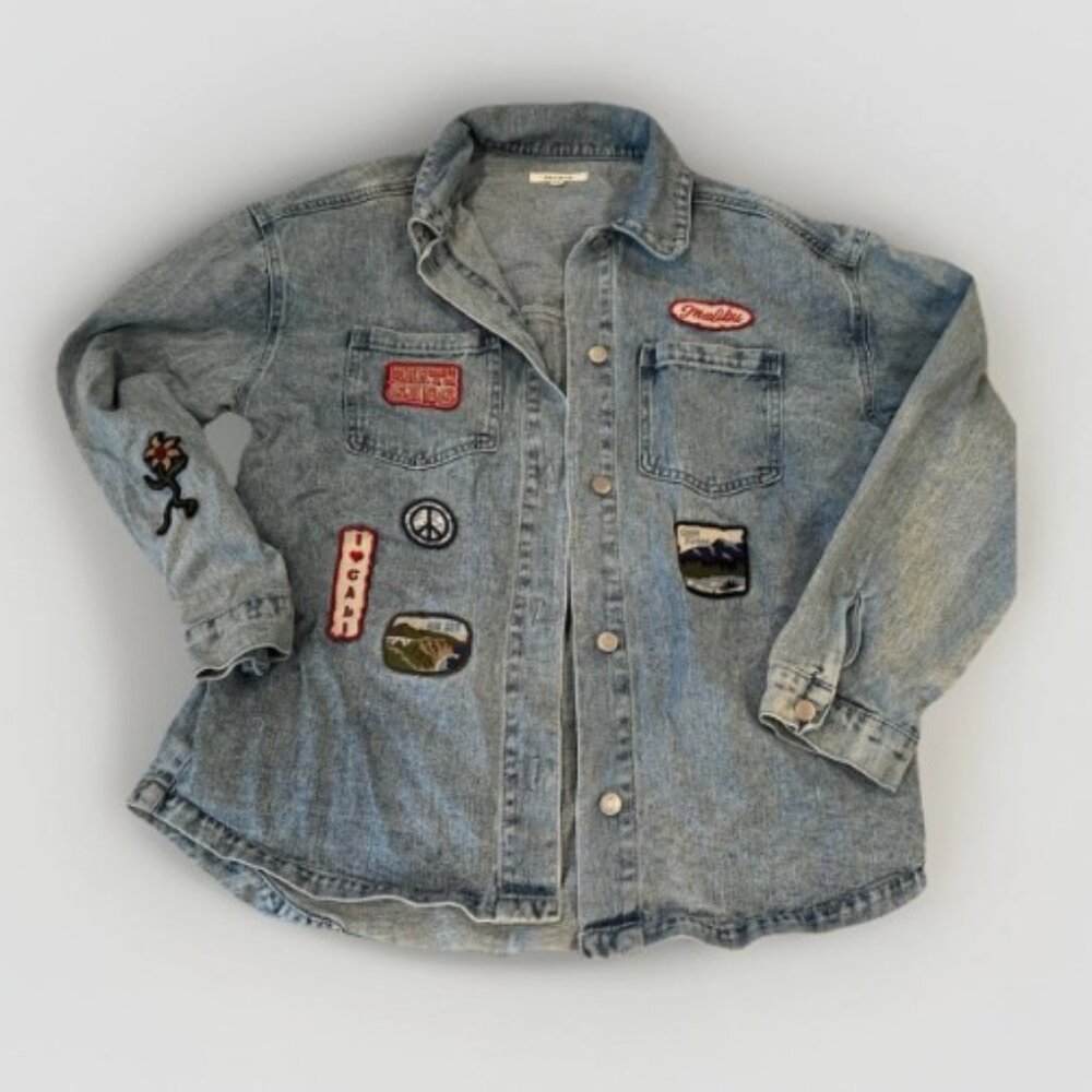 PacSun Jean Jacket Malibu Patch One Size